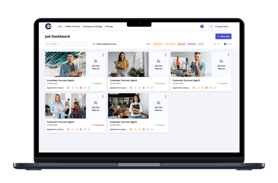 Developing a video CV platform for online interviews
